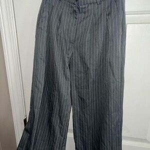 Princess Polly Charcoal Pinstripe Dress Pants